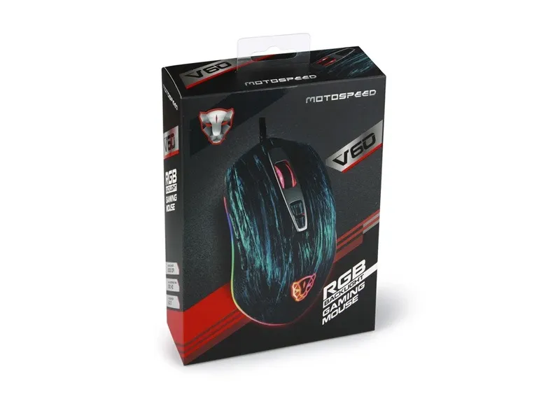Motospeed V60 RGB Kablolu Oyuncu Mouse